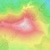 Carte topographique Ртањ, altitude, relief
