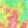 Carte topographique Les Essards, altitude, relief