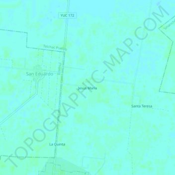 Carte topographique Jesús María, altitude, relief