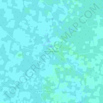 Carte topographique Mooro Kubaar, altitude, relief