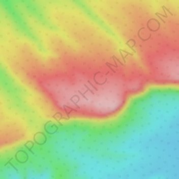 Carte topographique Vindhya Range, altitude, relief