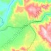 Carte topographique Woldia, altitude, relief