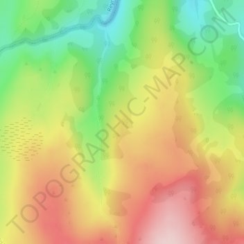 Carte topographique Hounslow Heath, altitude, relief