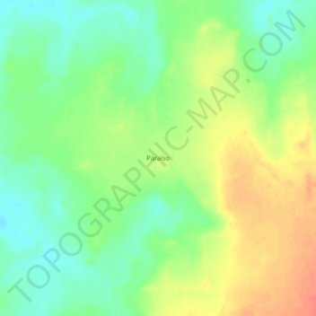 Carte topographique Paraíso, altitude, relief