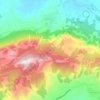 Carte topographique Προφήτης Ηλίας, altitude, relief