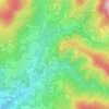 Carte topographique Mochignano di Sopra, altitude, relief