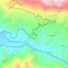 Carte topographique Llanduma, altitude, relief