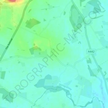 Carte topographique High Hatton, altitude, relief