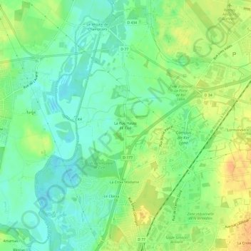 Carte topographique La Rue Haute de Cicé, altitude, relief