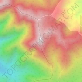 Carte topographique Mount Brinchang, altitude, relief