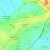 Carte topographique Le Hameau des Aubépines, altitude, relief