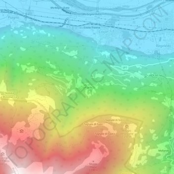 Carte topographique Garzade, altitude, relief