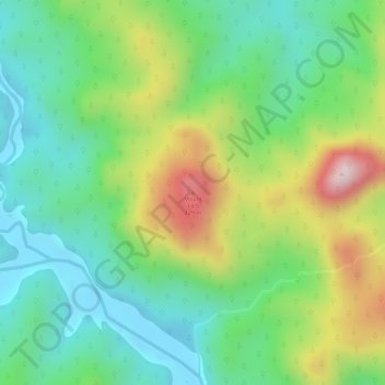 Carte topographique Mount Lico, altitude, relief