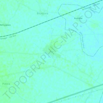 Carte topographique Pur, altitude, relief