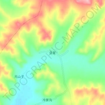 Carte topographique 合发, altitude, relief
