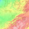 Carte topographique Béni Mellal-Khénifra, altitude, relief