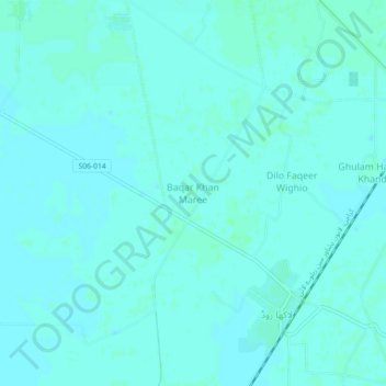 Carte topographique Baqar Khan Maree, altitude, relief