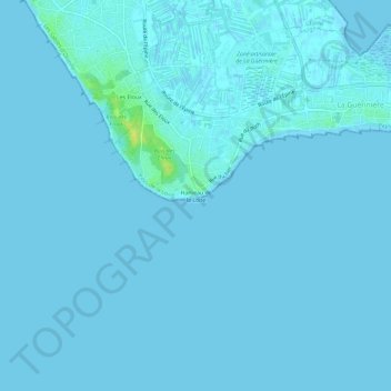 Carte topographique Hameau de la Loire, altitude, relief