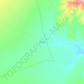 Carte topographique Ain Sbaâ, altitude, relief