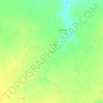 Carte topographique Raon, altitude, relief
