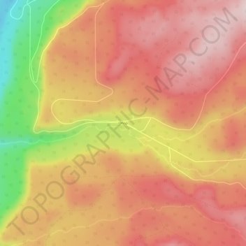 Carte topographique Ohop, altitude, relief