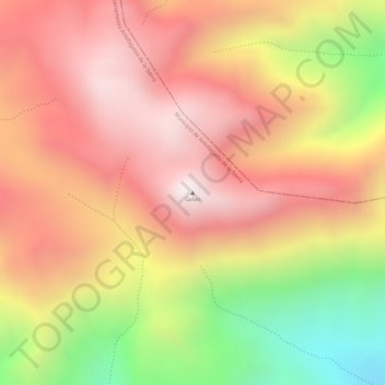 Carte topographique Galan, altitude, relief