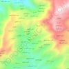 Carte topographique الطيني, altitude, relief