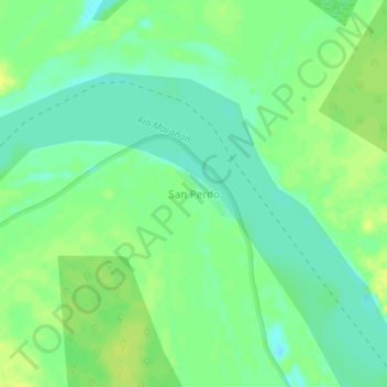 Carte topographique San Perdo, altitude, relief
