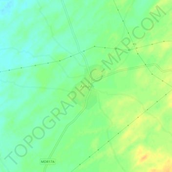 Carte topographique Arnay, altitude, relief