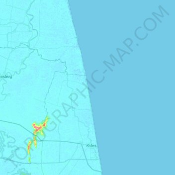 Carte topographique Ko Phet, altitude, relief