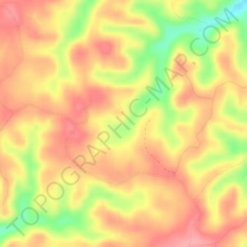 Carte topographique Cheatham State Wildlife Management Area, altitude, relief