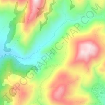 Carte topographique Komi, altitude, relief