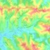Carte topographique Gouardéré, altitude, relief