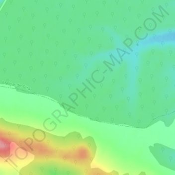 Carte topographique Las Veredas, altitude, relief