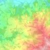 Carte topographique Les Clapiers, altitude, relief