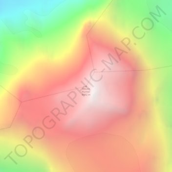 Carte topographique Mount Hunter, altitude, relief