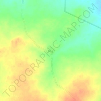 Carte topographique Yaro, altitude, relief