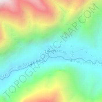 Carte topographique Modung, altitude, relief