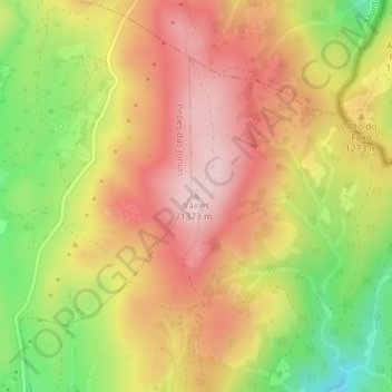 Carte topographique Vaires, altitude, relief