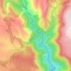 Carte topographique Les Beaumes, altitude, relief