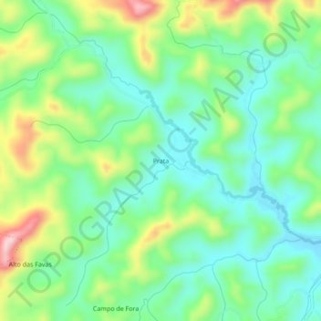 Carte topographique Prata, altitude, relief