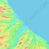 Carte topographique Pescara, altitude, relief