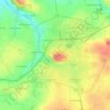Carte topographique Le Bourg-ouest, altitude, relief