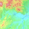 Carte topographique Dongning, altitude, relief