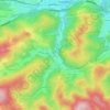 Carte topographique Pfalzau, altitude, relief