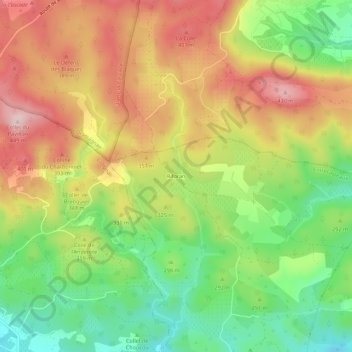 Carte topographique Riforan, altitude, relief