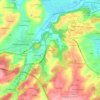 Carte topographique La Quiona, altitude, relief