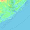 Carte topographique Rat Island, altitude, relief