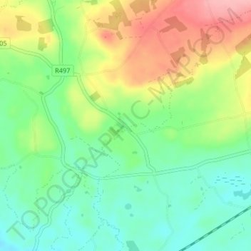 Carte topographique Annacarty, altitude, relief