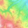 Carte topographique Les Peyrons, altitude, relief